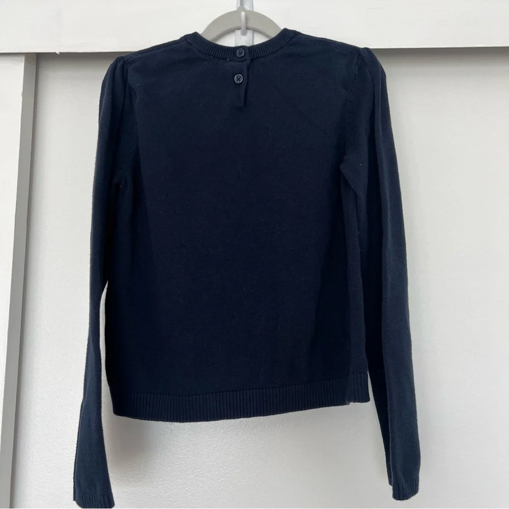 Gymboree Girls Embroidered Apple Sweater - Teacher's Favorite - Blue‎ SIZE 10